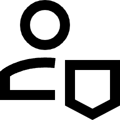 User Protection 1 Icon from Sharp Line Set