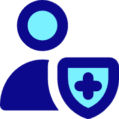 User Protection Cross Icon from Core Pop Set