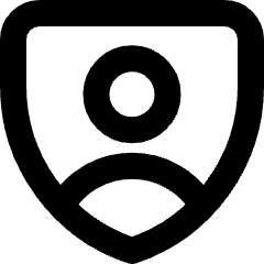 User Protection Icon from Micro Line Set
