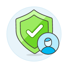 User Secure Illustration from UX Colors Set