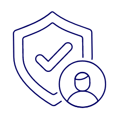 User Secure Illustration from UX Line Set