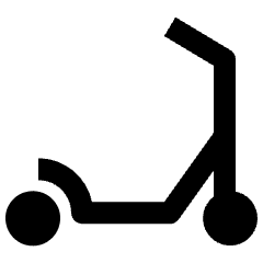 Segway Scooter Icon from Nova Solid Set