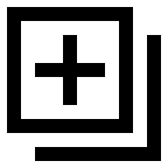 Add Layer 1 Icon from Sharp Line Set