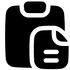 Copy Paste Icon from Plump Solid Set