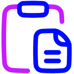 Copy Paste Icon from Plump Neon Set