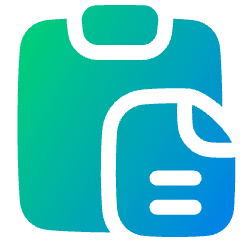 Copy Paste Icon from Plump Gradient Set