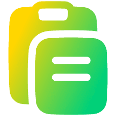 Copy Paste Icon from Plump Gradient Set
