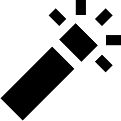 Magic Wand 1 Icon from Sharp Solid Set
