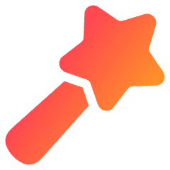 Magic Wand 2 Icon from Plump Gradient Set