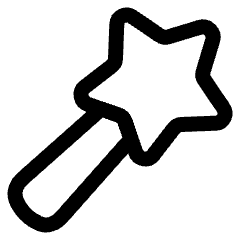 Magic Wand 2 Icon from Plump Line Set