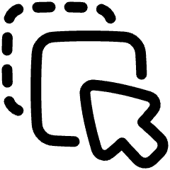 Multi Select Cursor Icon from Plump Line Set