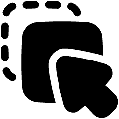 Multi Select Cursor Icon from Plump Solid Set