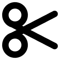 Scissors Icon from Core Solid Set