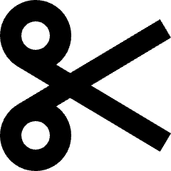 Scissors Icon from Sharp Solid Set