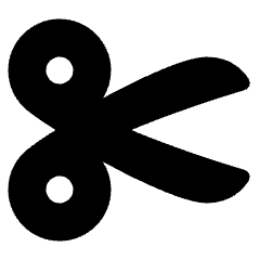 Scissors Icon from Plump Solid Set