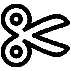 Scissors Icon from Plump Line Set