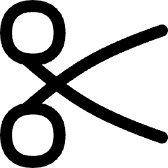 Scissors Icon from Flex Line Set