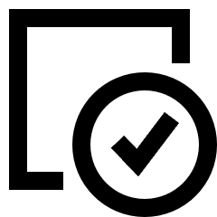 Select App Object Mark Icon from Sharp Line Set