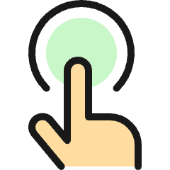 Circle Pad Finger Icon from Ultimate Colors Set