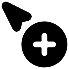 Cursor Add Icon from Ultimate Bold Set