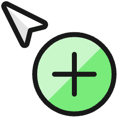 Cursor Add Icon from Ultimate Colors Set