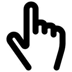 Cursor Hand 1 Alternate Icon from Ultimate Bold Set