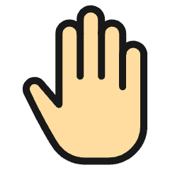 Cursor Hand 2 Icon from Ultimate Colors Set