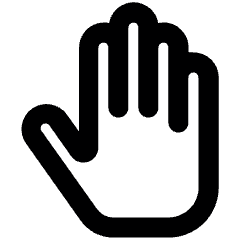 Cursor Hand 2 Alternate Icon from Ultimate Bold Set