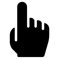 Cursor Hand Icon from Ultimate Bold Set