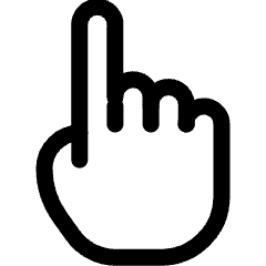 Cursor Hand Icon from Ultimate Regular Set