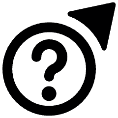 Cursor Question Alternate Icon from Ultimate Bold Set
