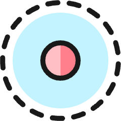 Cursor Select Circle Icon from Ultimate Colors Set