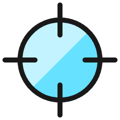 Cursor Target 1 Icon from Ultimate Colors Set