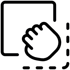 Drag Drop Hand Icon from Ultimate Light Set