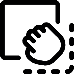 Drag Drop Hand Icon from Ultimate Regular Set