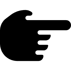 Hand Pointer Right Icon from Ultimate Bold Set