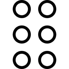 Select Drag Reorder Dots Icon from Ultimate Light Set