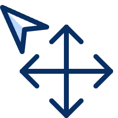 Cursor Arrow Move Icon from Cyber Duotone Set