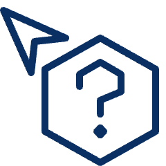 Cursor Question Hexagon Icon from Cyber Line Set