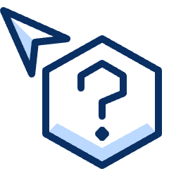 Cursor Question Hexagon Icon from Cyber Duotone Set