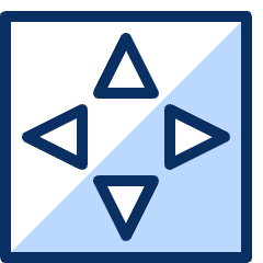 Direction Button 1 Icon from Cyber Duotone Set