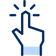 Hand Click Icon from Cyber Duotone Set