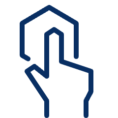 Hand Hexagon Icon from Cyber Line Set