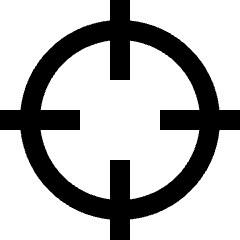 Cursor Circle Crosshair 1 Icon from Nova Line Set