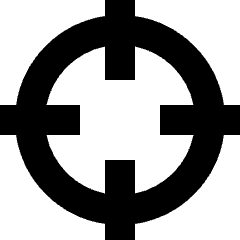 Cursor Circle Crosshair 1 Icon from Nova Solid Set