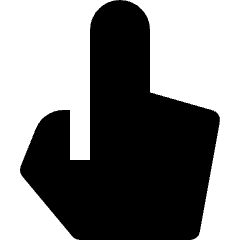 Cursor Hand Finger Icon from Nova Solid Set