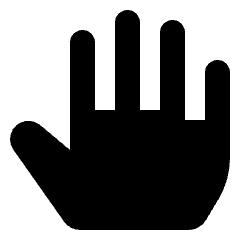 Cursor Hand Open 1 Icon from Nova Solid Set