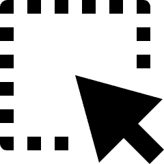 Cursor Select Area 1 Icon from Nova Solid Set