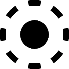 Cursor Select Circle Icon from Nova Solid Set