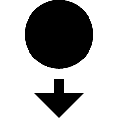 Navigation Down 1 Icon from Nova Solid Set
